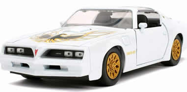 1/24 1977 Pontiac Firebird Trans Am Pearl White with Gold Wheels