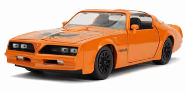 1/24 1977 Pontiac Firebird Trans Am Metallic Orange with Black Wheels