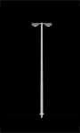 1/100 Light Pole #5/White (8)
