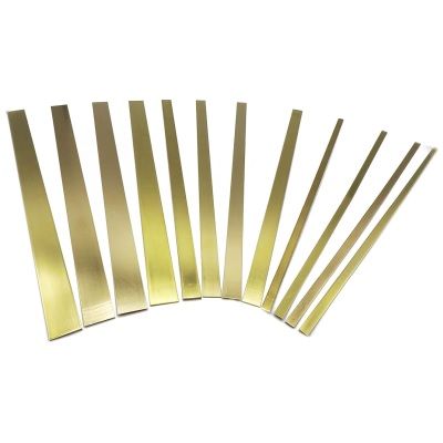 Brass Strip Assortment, 12 Pieces