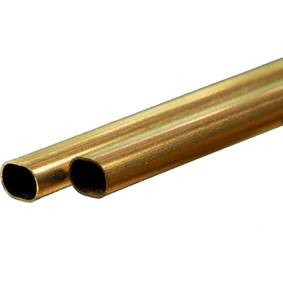 Large Brass Oval Tube