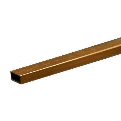 3/32 Rectangle Brass Tube 12