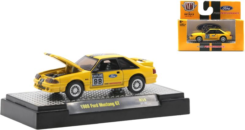 1/64 1988 Ford Mustang GT - yellow