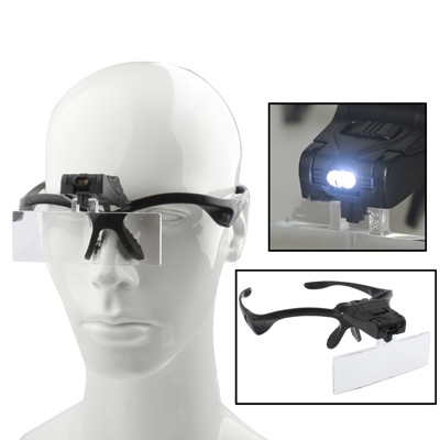 Headband Magnifier with 5 Lenses & LED