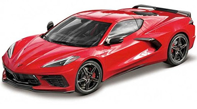 1/18 2020 Chev Corvette Stingray Coupe - red