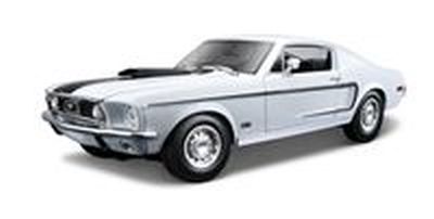 1/18 1968 Ford Mustang GR Cobra Jet FB White