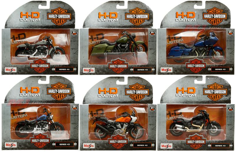 Harley Davidson 1:18 Motorcycle Series 43 assortment