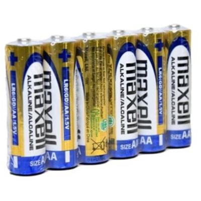 Maxell Alkaline AA Batteries 6 Pack