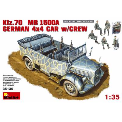 1/35 Kfz.70 MB 1500A German 4×4 Car w/Crew