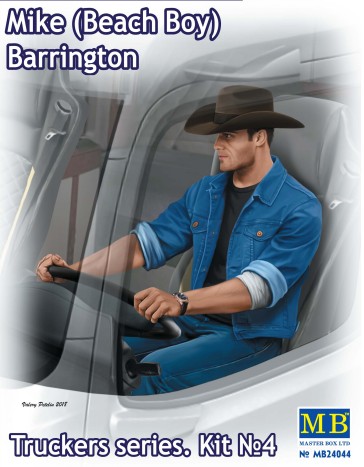 1/24 Mike Barrington Trucker Sitting Wearing Cowboy Hat & Denim Jacket