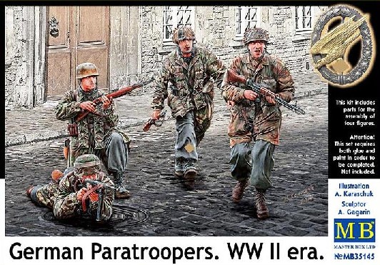 1/35 WWII German Paratroopers (4)