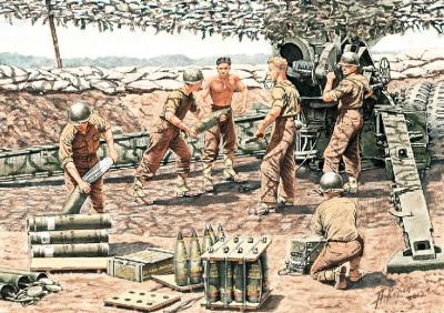 1/35 WWII US Artillery Crew (6)
