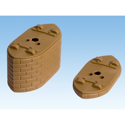 Bridge Piers, each 30mm high