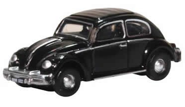 Volkswagen Beetle Black Diecast VW 1:148 N Scale Oxford 