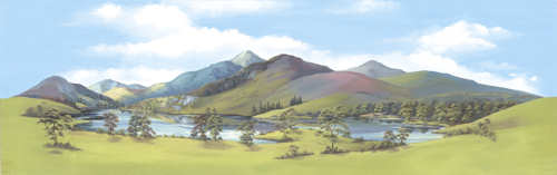 Mountain Lake Medium 178mm x 559mm