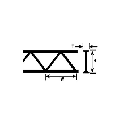 OWTA-6 Warren Open Web Truss 4.8mm (2) ABS