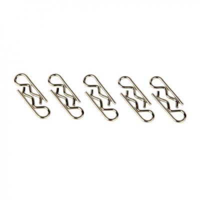 Body Clips Standard Straight Silver (10)