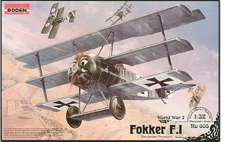 1/32 Fokker FI WW1 German Triplane