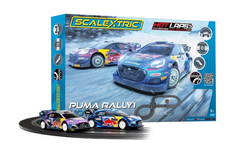 WRC Ford Puma Rally Slotcar set