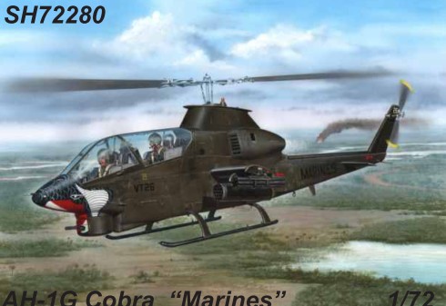 1/72 AH1G Cobra US Marines Helicopter