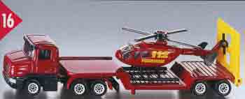 Low Loader with Helicopter Low Loader with Helicopter