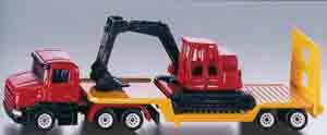 Low Loader with Excavator