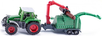 Fendt with Wood Chipper