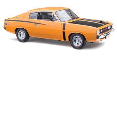 1/18 1973 Chrysler Valiant E38 Charger  R/T - Vitamin C