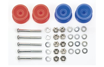 Tamiya Mini 4WDWide Roller Red/Blue 12-13mm