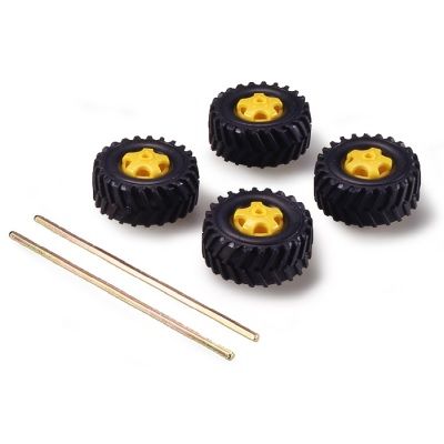 Truck Tire Set With Axles  (36mm)