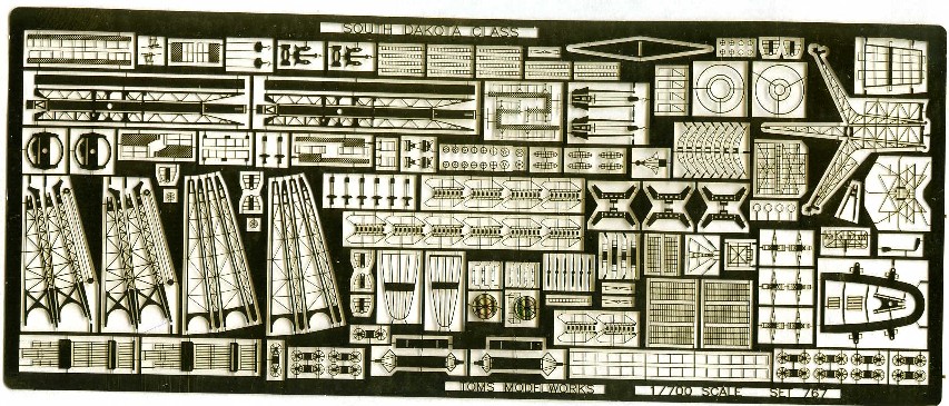 1/700 USS South Dakota Class Detail Set for TSM