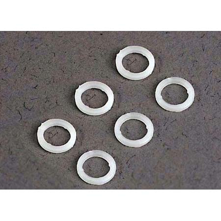 Plastic washers, white