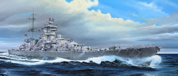 1/350 German Prinz Eugen Cruiser 1945