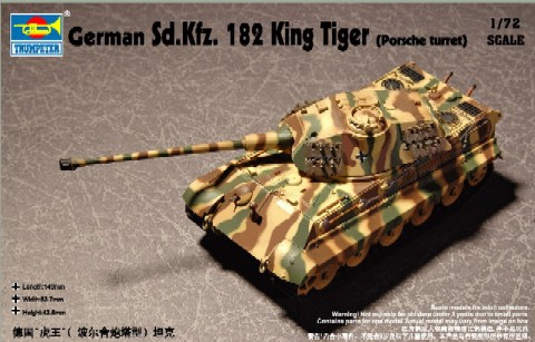 1/72 Sd.Kfz. 182 Tiger w/Porsche Turret