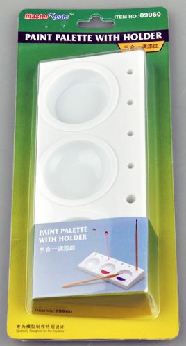 Paint Palette with Brush Holder