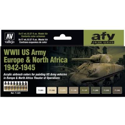 WWII US Army Europe & Nth Africa 1942-75 (8) Model Air 