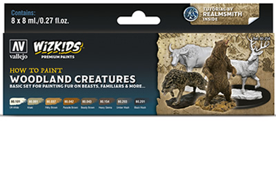 Woodland Creatures Wizkids Premium paint set