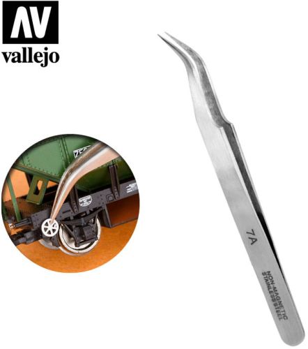 Extra Fine Curved Stainless Steel Tweezers