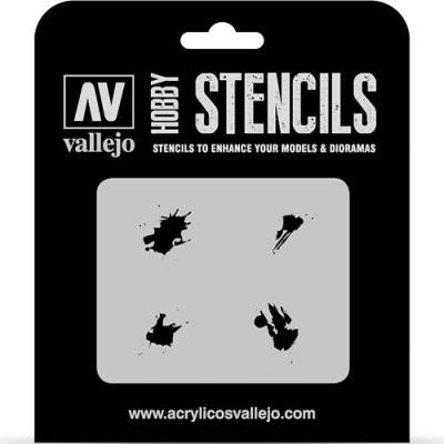 1/35 Petrol Spills Stencil 1/35 Petrol Spills Stencil