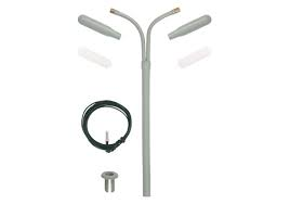 HO Whip Street Light, DBL LED White, Kit