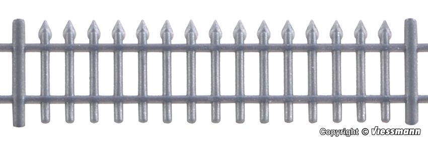 HO Iron Fence, alu coloured
