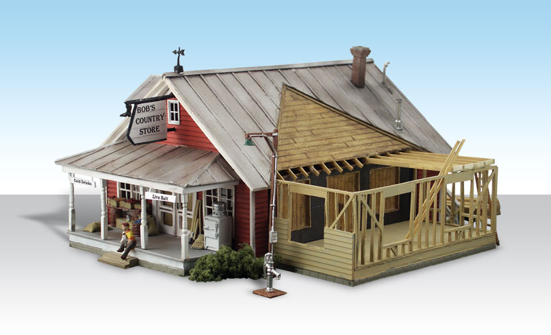 HO Country Store  with expansion