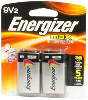 ****9v Batteries (2 piece)