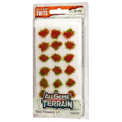 Red Flower Tufts (21 piece)