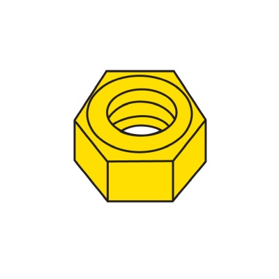 0-80 Hex Nuts (5)