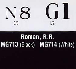 Roman RR Black - Decal