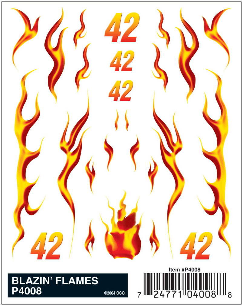 Blazin'Flames High Gloss Dry Transfer de