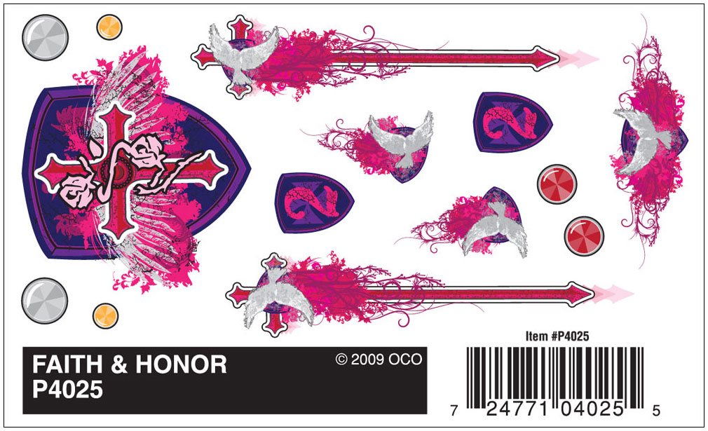 Faith & Honor Dry transfer decals