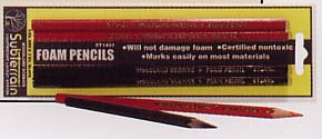 Foam Pencils 2 Red/2 Black